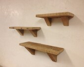 Reclaimed Barn Wood Shelf - Wall Shelving Signs Decor Farm Old Ranch Art Deco