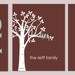 Mothers Day Trio - Love is All You Need - Custom Love Bird Family Tree and Initlal/Monogram- 11x14 Prints - set of 3