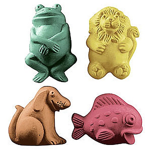 Animal Soap Set 4 Kids Critters Bars Lion Fish Dog Frog U PICK SCENT & COLOR Party Favor Gift Bath Fun Handmade