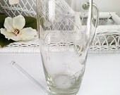 Cut Glass Martini Pitcher with stir