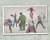 The Avengers Poster Art Print 11x17 Typography