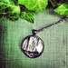 Through the Looking Glass Fine Art Glass Dome Pendant With Chain Necklace
