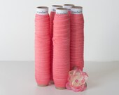 Strawberry Pink Fold Over Elastic for Baby Headbands - 5 Yards of 5/8 inch FOE