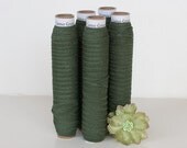 Camo Green Fold Over Elastic for Baby Headbands - 5 Yards of 5/8 inch FOE