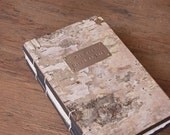 Wedding Vow Book- white birch bark- custom personalized brown small autumn woodland - made to order
