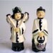 Asian, Vintage California Pottery, Woman, Man, Figurines, Planters, Vintage Vase, Lanterns, SBM California Pottery, Home Decor, Set of 2