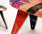 recycled skateboard bench - 48" Two seater