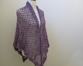 Daisy Purple Shawl
