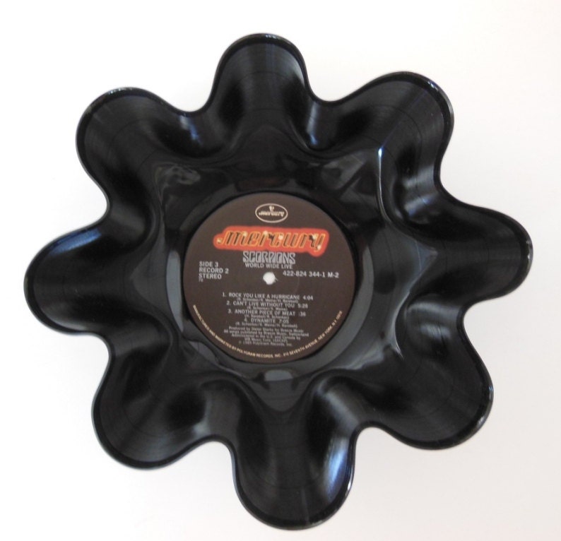 SCORPIONS Recycled Record Bowl (World Wide Live)