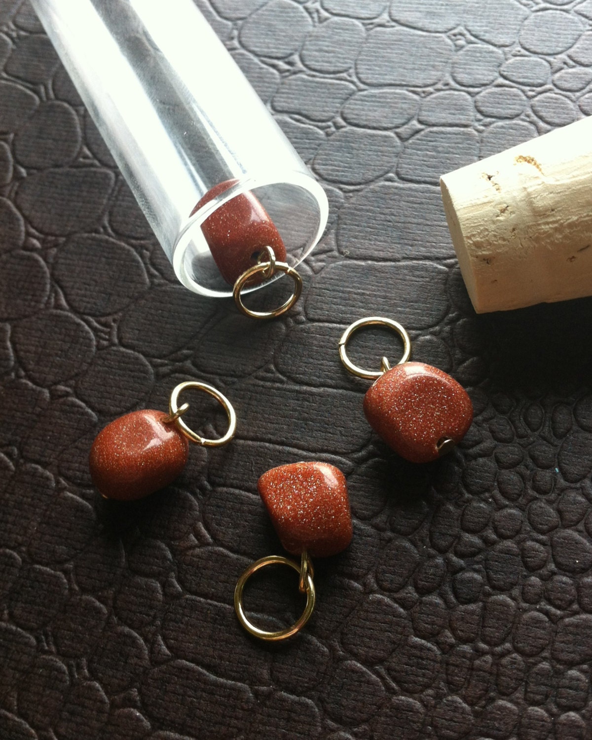 Hagrid's Rock Cakes: Set of 4 knitting stitch markers