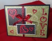 Red and Green Valentine with Bow
