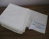 1800's Monogrammed Napkin Set 12-MCMG-Linen Fern Damask