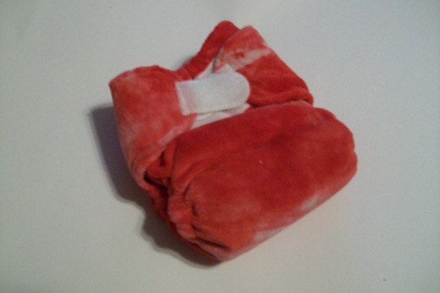 SALE Small Red Velour All In Two, In Stock, Old Style Heavy Fleece Fold.