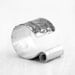 Hammered Silver Ring, wide silver band, adjustable silver ring, open silver ring