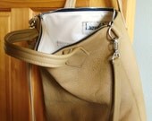 Salted Caramel Leather Urban Tote Bag