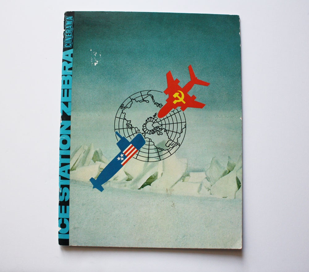 Collectible 1968 Ice Station Zebra Action Adventure Classic Film Movie Cinerama Souvenir Program Booklet - Rock Hudson
