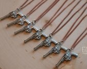 CLEARANCE Pistol Mixed Metal Charm Bracelet