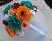 Flower Wedding Bouquet - Customize Your Colors - Made To Order