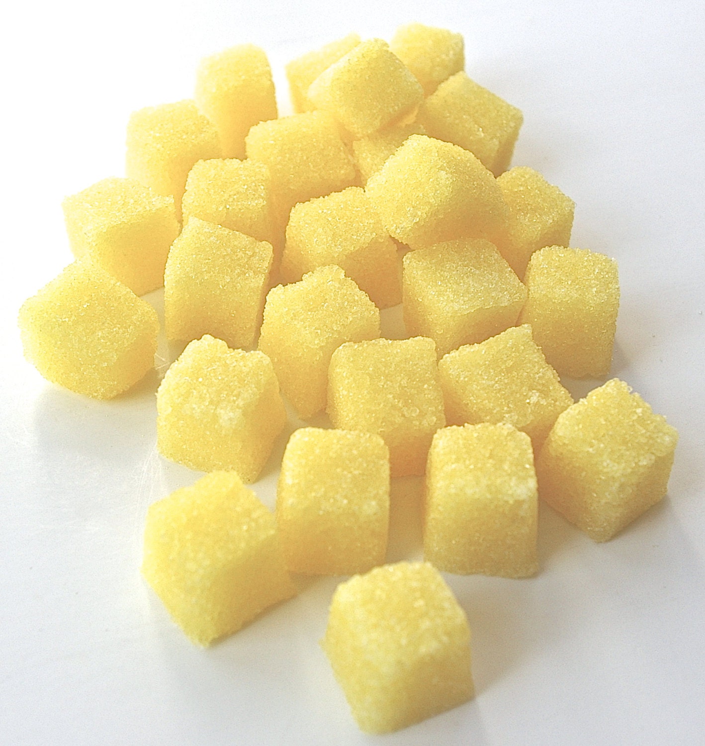 Lemon Flavored Sugar Cubes- for Tea Parties, Champagne Toasts, Favors, Coffee, Tea, Berries, Cider, Lemonade