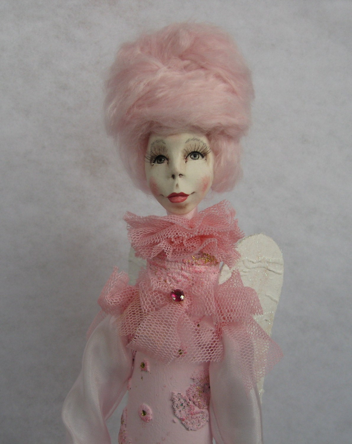 Angel doll Art doll OOAK  Paper clay doll Handmade art doll