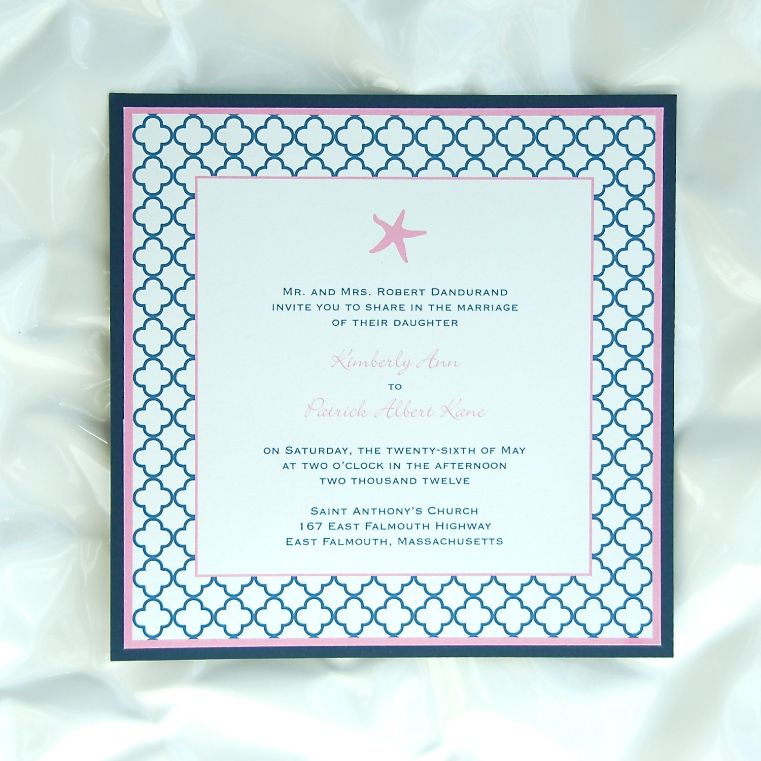 Quatrofoil Starfish Invitation