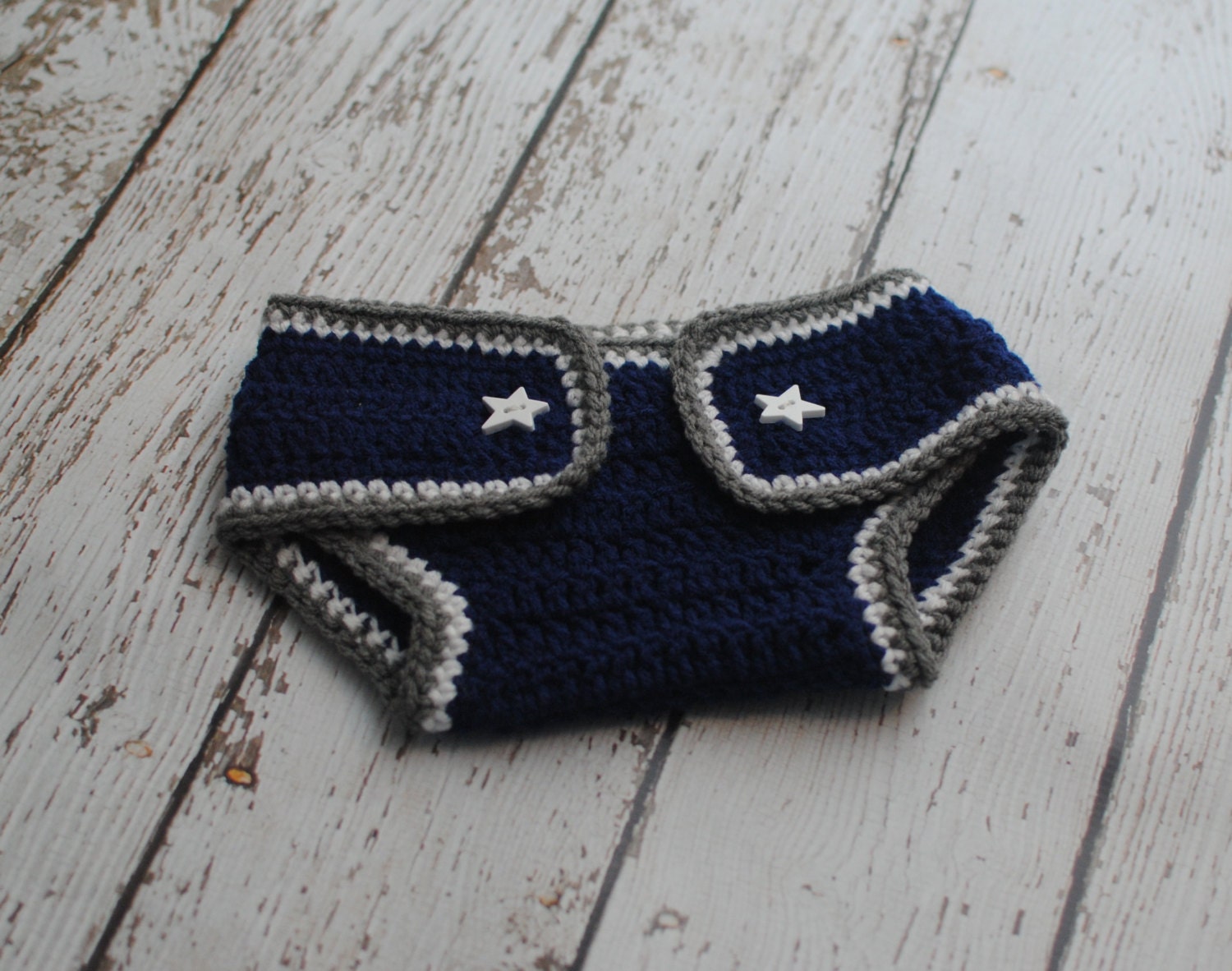 Baby Dallas Cowboys Beanie and Diaper Cover Set, Photo Prop, Baby Football, Baby Dallas Cowboys Set, MADE TO ORDER - Newborn to 24 Months
