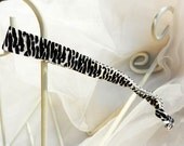 Zebra Print Hair Tie Headband