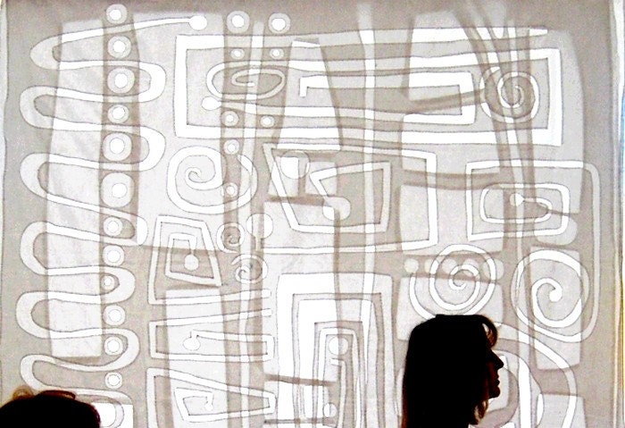 Lampshade ,Very Large Lampshade, Technics Mola. Relief.Relief handmade. OOAK.Free shipping