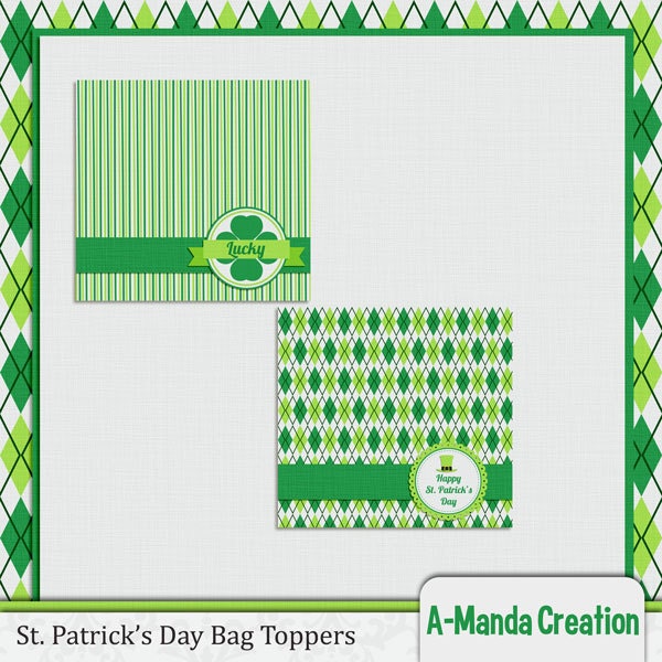 St. Patrick's Day Bag Toppers Instant Download Il_170x135