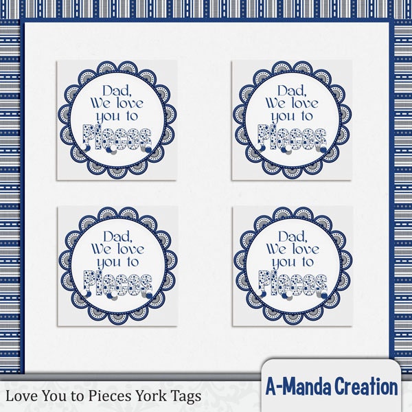 Father's Day Love You to Pieces Mint Tags Il_170x135