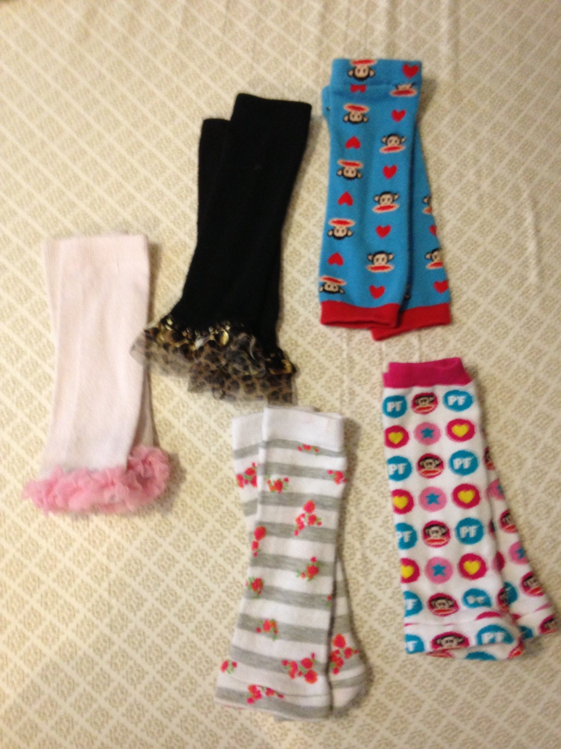 5 Assorted leg warmers gently used one low price