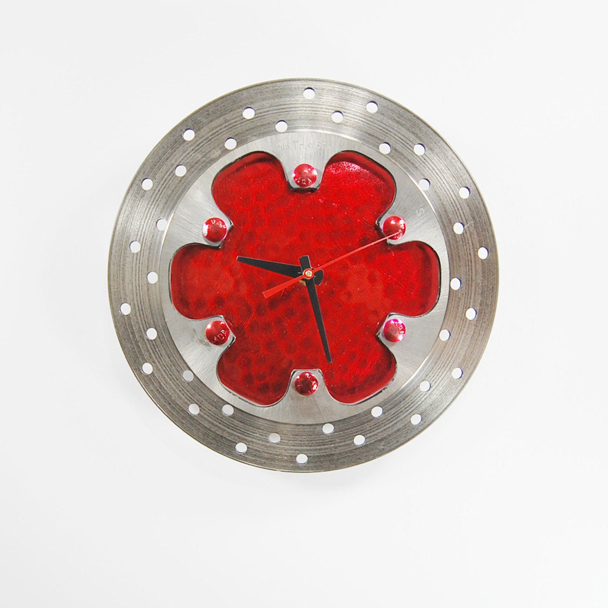 Candy Red Rotor Clock