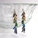 Resistor Earrings -- Rainbow Spiral Clusters -- Beautiful Geekery