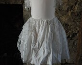 White Bridesmaid Dress, Fairy Dress, Fairy costume Age 8 - 9 yrs, Angel costume, party outfit with silver stars