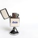 Vintage Zippo Handilite table top lighter, chrome and ivory Ultralite plastic, Allied Automotive tobacciana advertising, 1980s, desk top