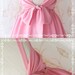A Party V Shape - Cocktail Prom Party Dinner Wedding Bridesmaid Gorgeous Night Dress Light Baby Pink Brush Backless Style