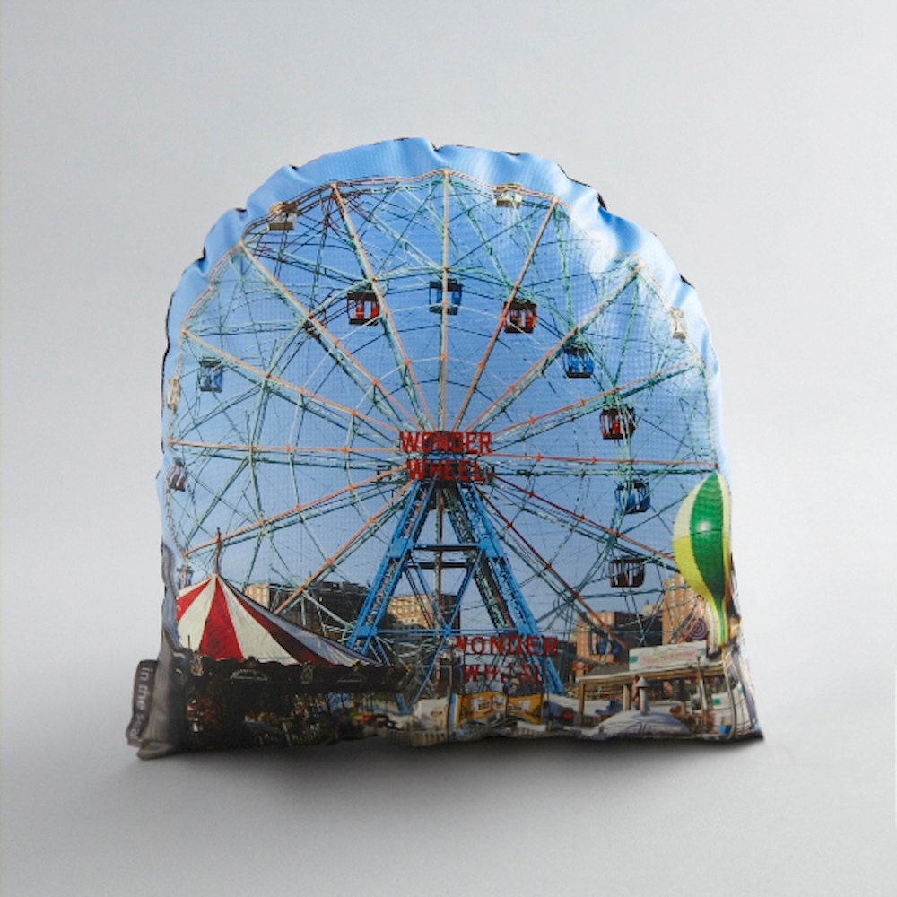 Wonder Wheel Canvas Photo Pillow