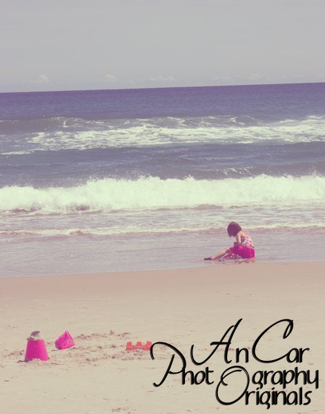 Playing in the Shallow Water 11x14 Fine Art Beach Photography