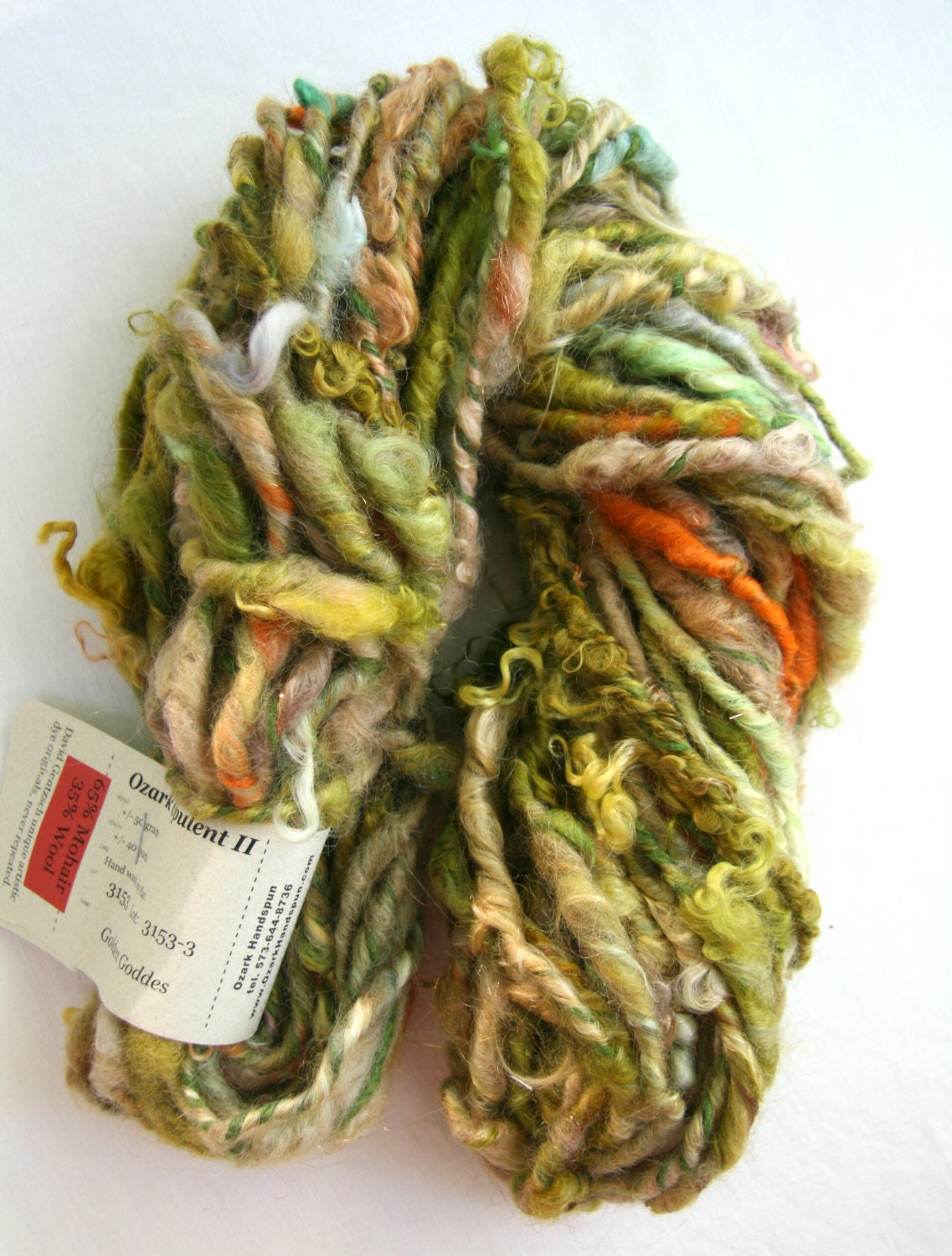 Ozark Handspun Yarn - Golden Goddes