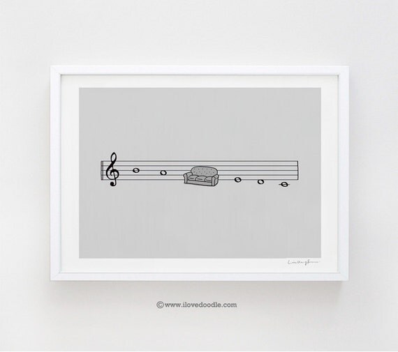 Ti La SoFa Mi Re Do - Art Print