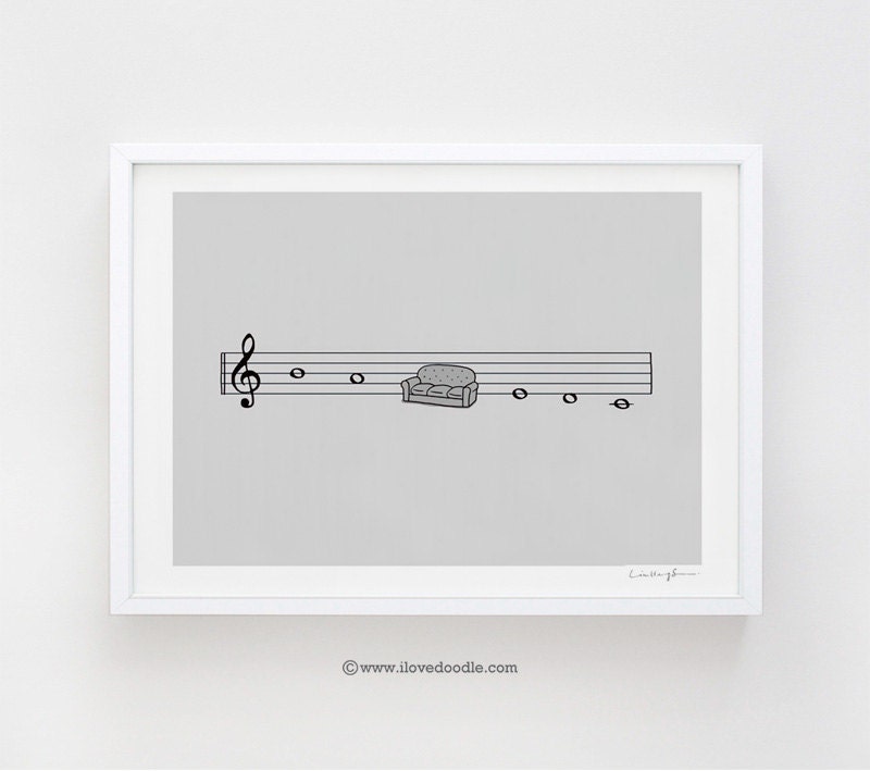 Ti La SoFa Mi Re Do - Art Print