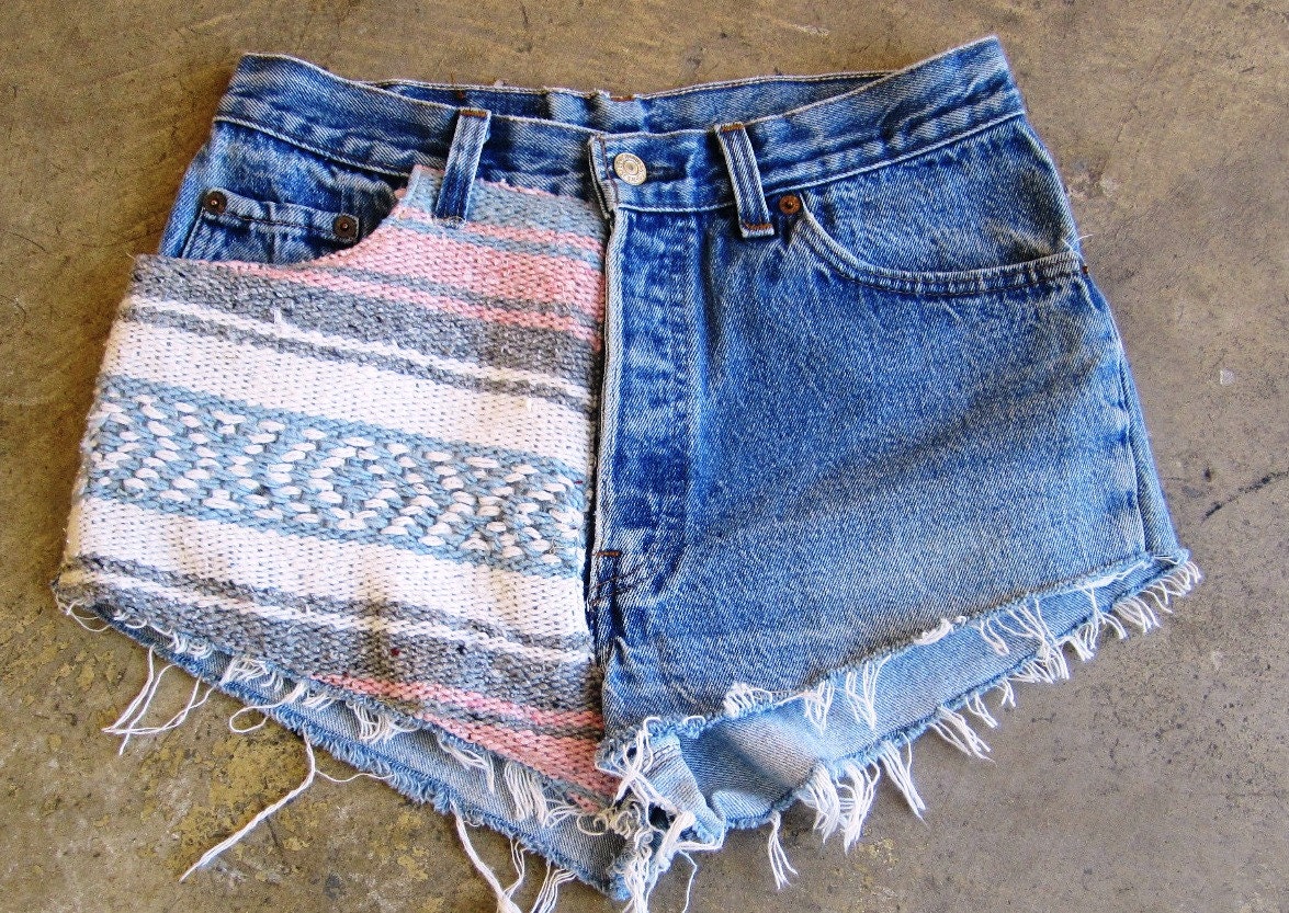 ROJAS pastel santa fe denim shorts