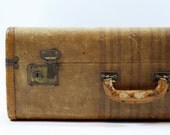 Vintage Suitcase / Vintage Tweed Suitcase