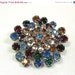 BIG SALE Gorgeous Colorful Barclay Signed Very Collectible Vintage Brooch 1930s