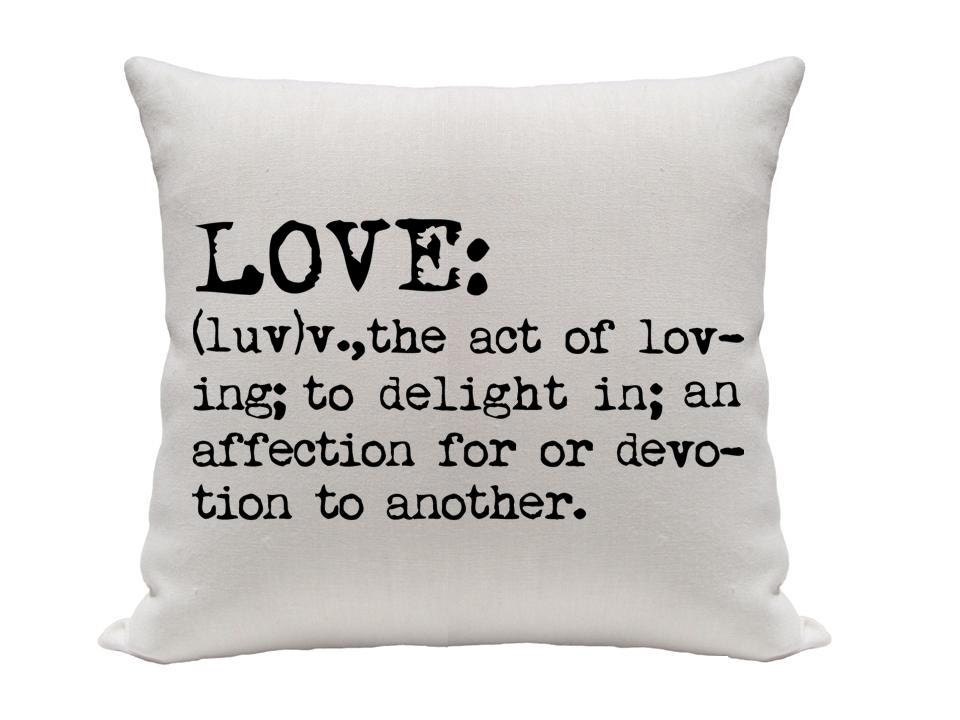 Love Pillow Cover, Black and White Pillow, Home Decor Pillow, Throw Pillows, Accent Pillows, Pillow Cover