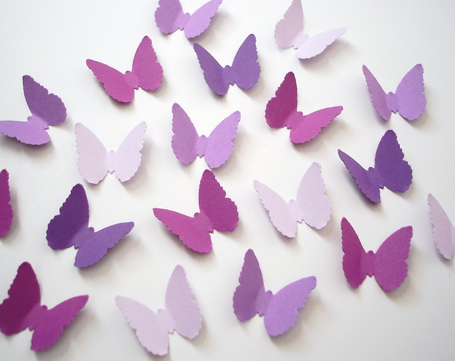 100 Purple Butterfly punch die cut confetti scrapbook embellishments - No612
