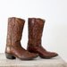 Vintage Cowboy Boots / Brown Western Boots