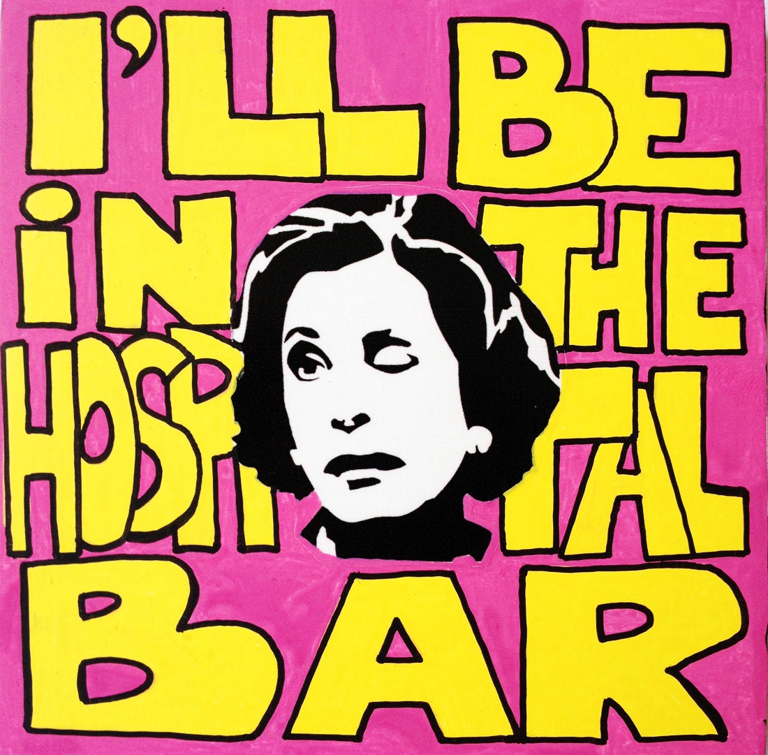 Lucille Bluth, Hospital Bar Mini Painting - Arrested Development