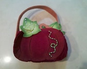 Rhinestone Embellished APPLE Purse/Tote