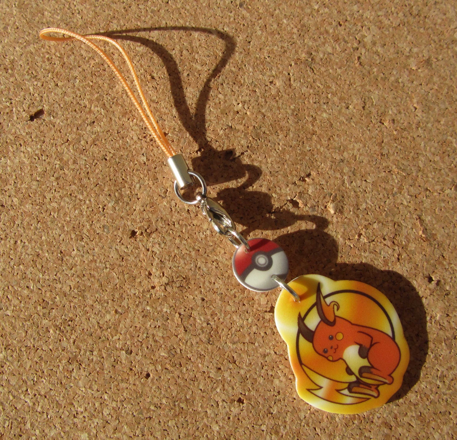 Pokemon Raichu cell phone charm or keychain